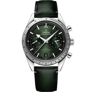 Omega Speedmaster '57 40,5 mm, acier sur bracelet en cuir 332.12.41.51.10.001