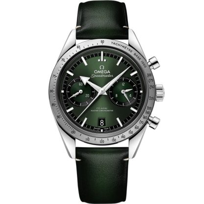 Omega Speedmaster '57 40,5 mm, acier sur bracelet en cuir 332.12.41.51.10.001