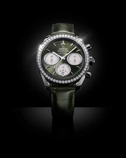 Omega Speedmaster 38 38 mm, acier sur alligator 324.18.38.50.60.001 – Image 5