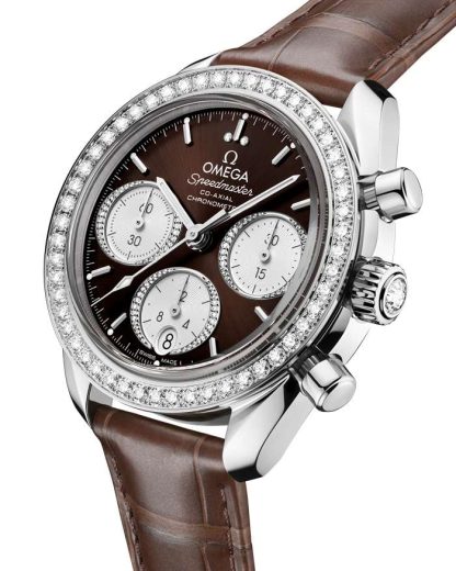 Omega Speedmaster 38 38 mm, acier sur alligator 324.18.38.50.63.001 – Image 3