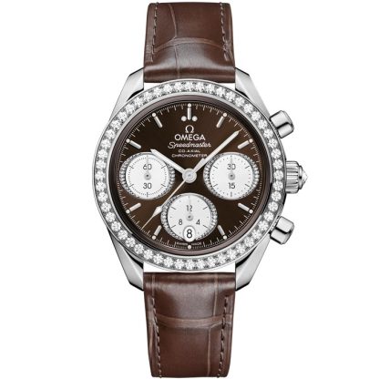 Omega Speedmaster 38 38 mm, acier sur alligator 324.18.38.50.63.001