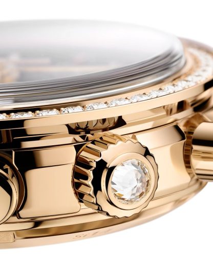 Omega Speedmaster 38 38 mm, or Moonshine™ sur alligator 324.58.38.50.60.001 – Image 3