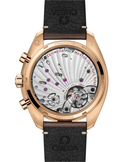 Omega Speedmaster Chronoscope 43 mm, Bronze gold sur bracelet en cuir 329.92.43.51.10.001 – Image 2
