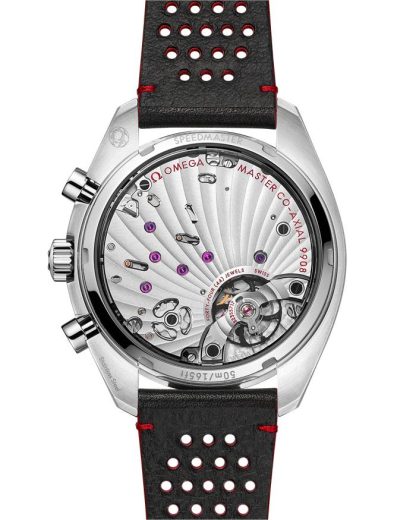 Omega Speedmaster Chronoscope 43 mm, acier sur bracelet en cuir 329.32.43.51.02.001 – Image 2