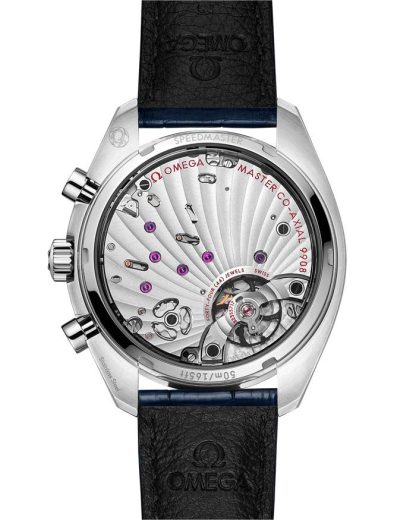Omega Speedmaster Chronoscope 43 mm, acier sur bracelet en cuir 329.33.43.51.02.001 – Image 2