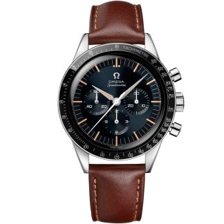 Omega Speedmaster First OMEGA in Space 39,7 mm, acier sur bracelet en cuir 310.32.40.50.06.002