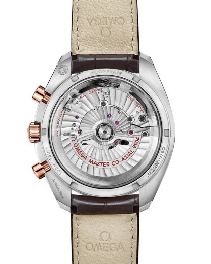 Omega Speedmaster Moonphase 44,25 mm, acier - or « Sedna™ » sur bracelet en cuir 304.23.44.52.13.001 – Image 2