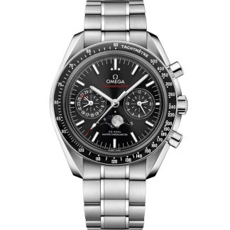 Omega Speedmaster Moonphase 44,25 mm, acier sur acier 304.30.44.52.01.001