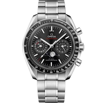 Omega Speedmaster Moonphase 44,25 mm, acier sur acier 304.30.44.52.01.001