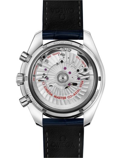 Omega Speedmaster Moonphase 44,25 mm, acier sur bracelet en cuir 304.33.44.52.03.001 – Image 2