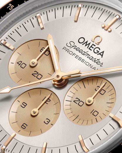 Omega Speedmaster Moonwatch Professional 42 mm, acier - or Moonshine™ sur alligator 310.23.42.50.02.001 – Image 4