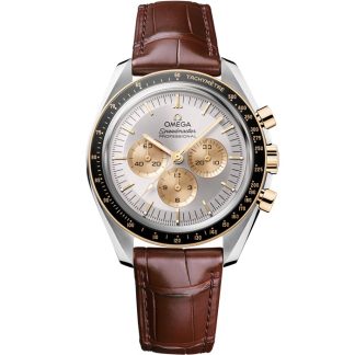 Omega Speedmaster Moonwatch Professional 42 mm, acier - or Moonshine™ sur alligator 310.23.42.50.02.001