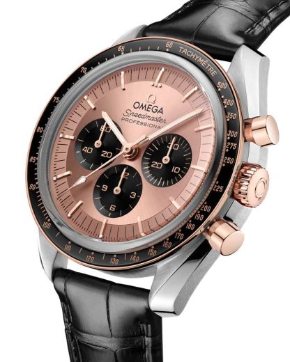 Omega Speedmaster Moonwatch Professional 42 mm, acier - or « Sedna™ » sur alligator 310.23.42.50.99.001 – Image 3