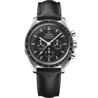 Omega Speedmaster Moonwatch Professional 42 mm, acier sur bracelet en cuir 310.32.42.50.01.002