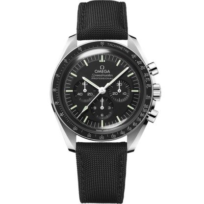 Omega Speedmaster Moonwatch Professional 42 mm, acier sur bracelet en nylon 310.32.42.50.01.001