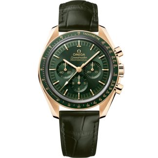 Omega Speedmaster Moonwatch Professional 42 mm, or Moonshine™ sur bracelet en cuir 310.63.42.50.10.001