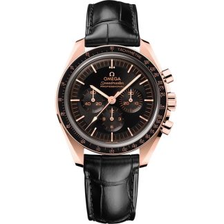 Omega Speedmaster Moonwatch Professional 42 mm, or Sedna™ sur bracelet en cuir 310.63.42.50.01.001
