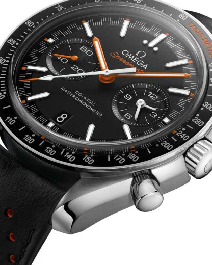 Omega Speedmaster Racing 44,25 mm, acier sur bracelet en cuir 329.32.44.51.01.001 – Image 2