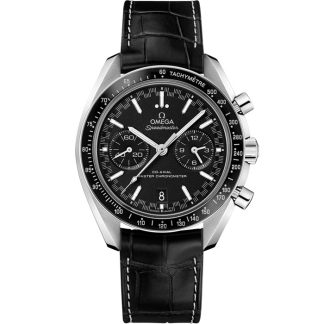 Omega Speedmaster Racing 44,25 mm, acier sur bracelet en cuir 329.33.44.51.01.001