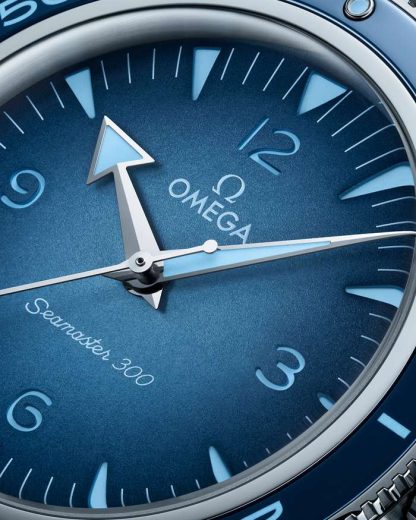 Omega Summer Blue Seamaster 300 41 mm, acier sur acier 234.30.41.21.03.002 – Image 3