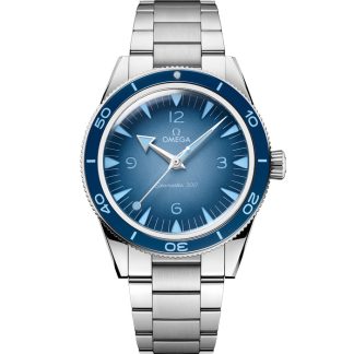 Omega Summer Blue Seamaster 300 41 mm, acier sur acier 234.30.41.21.03.002