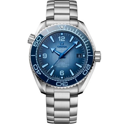 Omega Summer Blue Seamaster Planet Ocean 600M 39,5 mm, acier sur acier 215.30.40.20.03.002