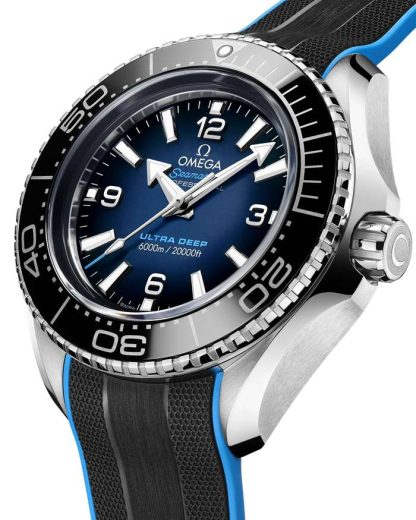 Omega Ultra Deep Seamaster Planet Ocean 6000M 45,5 mm, O-MEGASTEEL sur bracelet caoutchouc 215.32.46.21.03.001 – Image 3