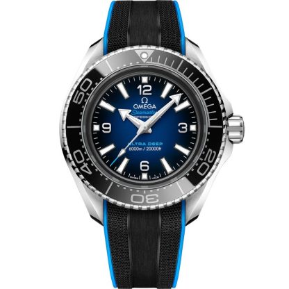Omega Ultra Deep Seamaster Planet Ocean 6000M 45,5 mm, O-MEGASTEEL sur bracelet caoutchouc 215.32.46.21.03.001