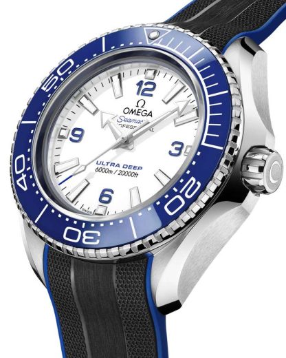 Omega Ultra Deep Seamaster Planet Ocean 6000M 45,5 mm, O-MEGASTEEL sur bracelet caoutchouc 215.32.46.21.04.001 – Image 3